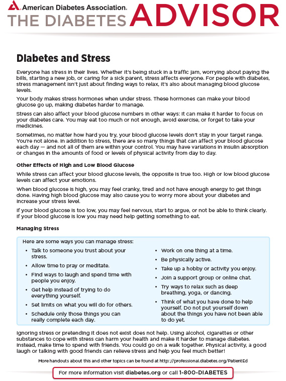 Diabetes and Stress