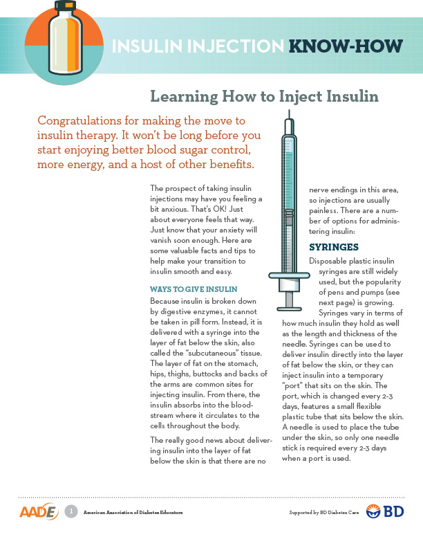 insulin injection guide